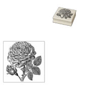 バラフラワーゴムスタンプ ラバースタンプ (押印)