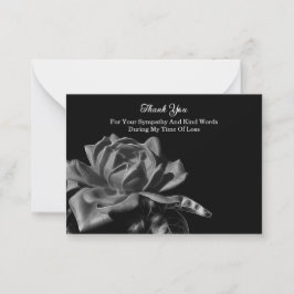 バラフラワーサンキュー ノートカード