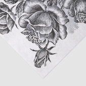 バラフラワースクロールバナーフランスの文字切り離し 薄葉紙 (詳細)