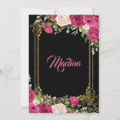 バラフラワーズフィエスタフローラ1st birthday 招待状 (裏面)