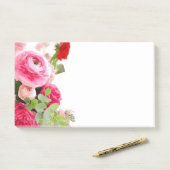 バラフラワーズ水彩カスタム空白のテンプレート ポストイット (デスク)