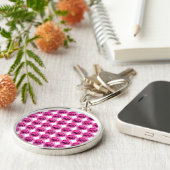 バラフラワーピンク キーホルダー (側面)