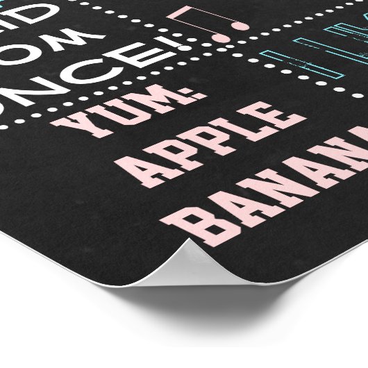 バラフラワーファースト誕生日シャルボードサイン女の子 ポスター (角)