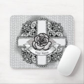 バラフラワーフィリークリスチャンクロス マウスパッド (マウス)