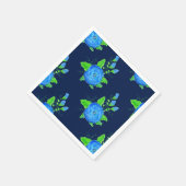 バラフラワープリント スタンダードカクテルナプキン (角)