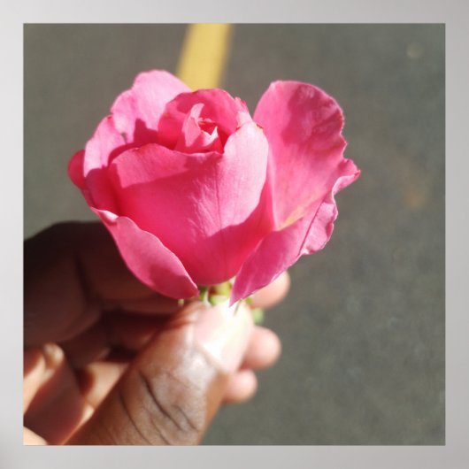 バラフラワーポスター ポスター (正面)