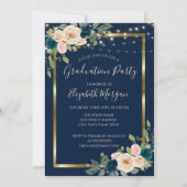 バラフラワーライトウッド卒業パーティー 招待状 (正面)