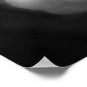 バラフラワー白黒フォトプリント ポスター (角)