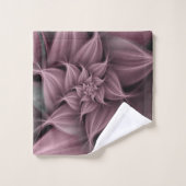 バラフラワー素晴らしフラクタル バスタオルセット (ウォッシュタオル)