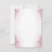 バラフラワー結婚式招待状 |濃い日除け紫 招待状 (裏面)