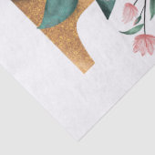 バラフラワー金ゴールドレターE水彩画 薄葉紙 (詳細)