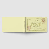 バラフレーム – モノグラムシナ結婚リア黄色 ゲストブック (全面)