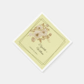 バラフレーム – 天結婚黄 スタンダードカクテルナプキン (角)