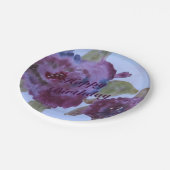 バラフローズンパープル紙プレート ペーパープレート (アングル)