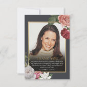 バラフローラお祝い生葬儀写真 サンキューカード (正面)