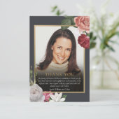 バラフローラお祝い生葬儀写真 サンキューカード (スタンド正面)