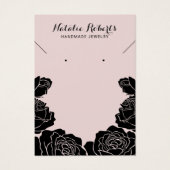 バラフローライヤリングネックレスジュエリー表示 (正面)