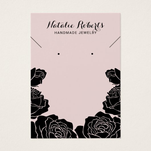 バラフローライヤリングネックレスジュエリー表示 (正面)