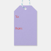 バラフローラウォーターカラーオレンジユー後を追ザの喜び ギフトタグ (裏面)