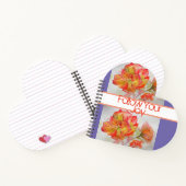 バラフローラウォーターカラーオレンジユー後を追ザの喜び ノートブック (内部)