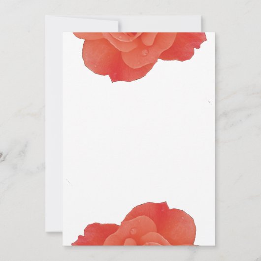 バラフローラオレン素朴ジ秋オクールンム結婚ズ 招待状 (裏面)