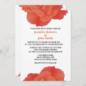 バラフローラオレン素朴ジ秋オクールンム結婚ズ 招待状 (正面/裏面)