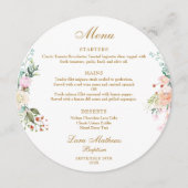 バラフローラガーランドバプテスマ《キリスト教》洗礼式や命名式プレート メニュー (正面)