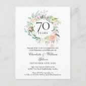 バラフローラガーランド結婚70周年記念 インビテーションポストカード (正面)