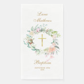 バラフローラガーランド金ゴールドバプテスマ《キリスト教》洗礼式や命名式 (正面)