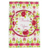 バラフローラシャビーシックありがとう ミディアムペーパーバッグ (正面)