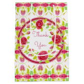 バラフローラシャビーシックありがとう ミディアムペーパーバッグ (裏面)