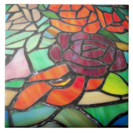 バラフローラステンドガラスセラミックタイル タイル