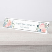 バラフローラデスクステーションの署名名プレート デスクネームプレート (正面)