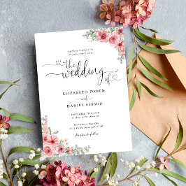 バラフローラハートスクリプト書結婚道の 招待状