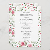 バラフローラハートブライダルシャワー 招待状 (正面/裏面)
