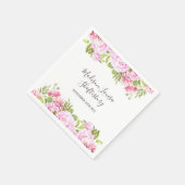 バラフローラバプテスマ《キリスト教》洗礼式や命名式 スタンダードカクテルナプキン (角)