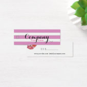 バラフローラバラと白ストライプ – 価格ラベル (デスク)