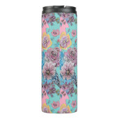 バラフローラバラブジーバード女性ピンクアクア  タンブラー (裏面)