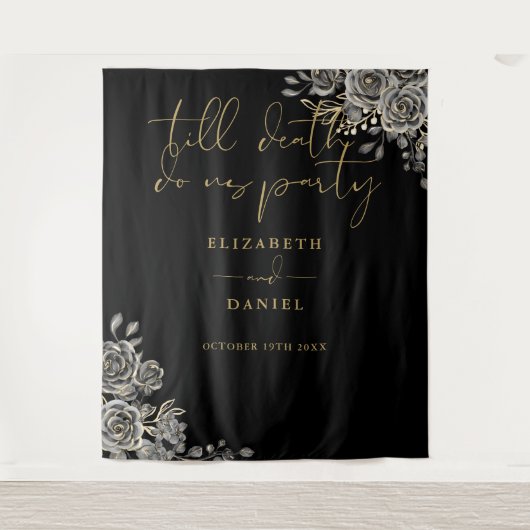 バラフローラパーティー結婚ゴシックの写真プロップ タペストリー (正面)