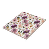 バラフローラピンクパープルバスルーム タイル (側面)