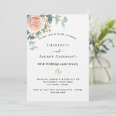 バラフローラピンク50結婚周年記念 招待状 (スタンド正面)