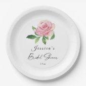 バラフローラブライダルシャワー ペーパープレート (正面)