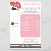 バラフローラブラック&ホワイトストライプズ – フライヤー (裏面)