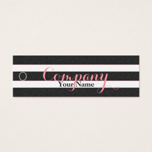 バラフローラブラック&ホワイトストライプズ – 価格ラベル (正面)