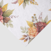 バラフローラブルゴーニュパターンアンティーク結婚式 薄葉紙 (詳細)