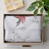 バラフローラブーケ水色デコパージュ 薄葉紙 (ギフト)