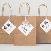 バラフローラモノグラム名事業QRフォトラベル フェイバータグ