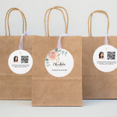 バラフローラモノグラム名事業QRフォトラベル フェイバータグ