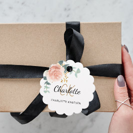 バラフローラユーカリプトゥスモノグラム名事業ラベル フェイバータグ