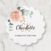 バラフローラユーカリプトゥスモノグラム名事業ラベル フェイバータグ (正面)